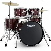 Premier Revolution 20" 5pc Drum Kit Red Sparkle