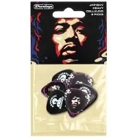 Dunlop Jimi Hendrix Star Haze Speler Pack 6 Plectra