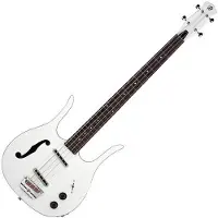 Danelectro Red Hot Longhorn Bass White
