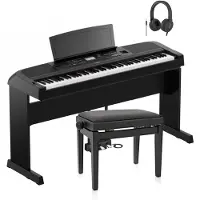 Yamaha DGX 670 Digital Piano X-Frame Package Black