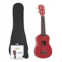 Gear4Music Ukulele Pack by Red