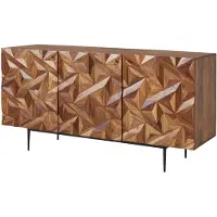 Wohnling Dressoir sheeshamhout 144 cm breed