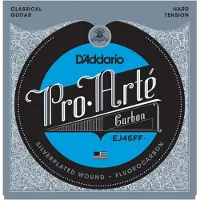 D'addario And Co Gitaar Snaren - Pro-Arte Klassieke Gitaar Snaren - EJ46FF Carbon Snaren - Zilver Geplakt, Dynacore