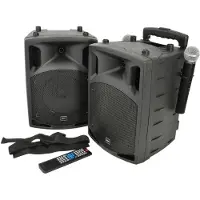 Qtx PAV8 8 Portable PA Set With Wireless Microphones