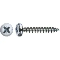 Spax Spaanplaatschroef voldraad Bolkop met Pozidriv 3x20mm Staal Elektrolytisch verzinkt