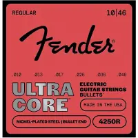 Fender Ultracore Nickel Plated Steel, Bullet End, 4250R 10-46, (6)