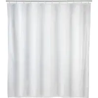 Wenko Douchegordijn polyester 180x200cm 100% polyester met anti schimmel behandeling Wit
