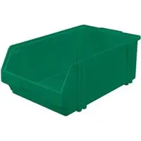 LA-KA-PE Magazijnbak | L500/450xB300xH180 mm | PS groen | 10 stuks - LK1 GRÜN LK1 GRÜN