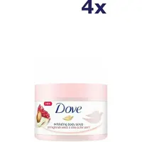 Dove 4x Body Scrub 225ml Pomegranate