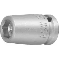 ASW Krachtdopsleutel 1/4" 13mm magneet ASW
