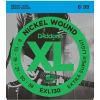 Daddario EXL130 Snaren voor Elektrische Gitaar (8-38) Extra Super Light
