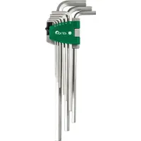 Fortis Inbussleutelset 1,5-10mm Lang - 9 Stuks