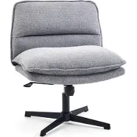 Hjh LIVING Draaistoel Schneidersitz / Loungefauteuil Criss Cross 20 Stof donkergrijs