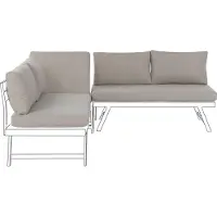Beliani COCCORINO - Tuinkussen set van 7 - Taupe - Polyester