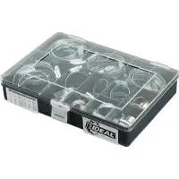 Ideal Irrigatiesysteem, Schlauchschellen Set W1 sortiert Bandbreite 9 mm 100 Teile