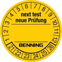 Benning Keuringsticker | d. 30 mm RL | 300 stuks - 756212 756212