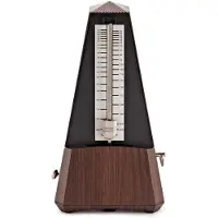 Gear4Music Mechanical Metronome with Thermo-Hygrometer by