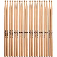 Gear4Music 7A Wood Tip Maple Drumstick 10 Pack