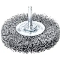 Lessmann Ronde borstel | d. 60 mm schacht 6 mm draaddikte 0,3 mm | staal 18 mm 15.000 omw/min | Max. toerental 15000 min-¹ | 1 stuk - 416163 416163