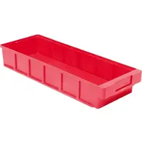 LA-KA-PE Stellingbak | L500xB186xH83mm | rood polypropyleen | 8 stuks - VKB 500/186 ROT VKB 500/186 ROT