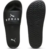 Puma x HYROX Leadcat 2.0 uniseks slippers, Zwart/Wit, Maat 43