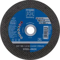 PFERD TOOLS EHT 178-1,6 SG CLASSIC STEELOX 61326406 Doorslijpschijf recht 180 mm 25 stuk(s) RVS, Staal