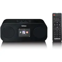 Lenco DIR-121BK - Stereo internetradio met DAB+, FM en Bluetooth - Zwart