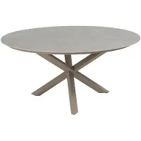 Taste by 4 Seasons 4 Seasons Prado tuintafel Ø160x75 cm- ceramic sabbia - latte