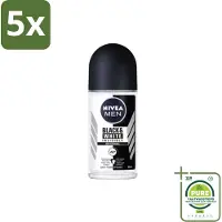 Nivea 5 x Men – Deodorant Roller – Invisible for Black & White – 50 ml - Grootverpakking - Deodorant Rol - Anti-vlek - Zweetbestendig - Huidbeschermend - Kledingbeschermend