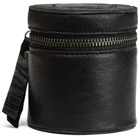 MUUD Helsinki Xl. Handgemaakt Leren Ronde Kubus Voor Handwerk Accessoires 9.5x9cm -