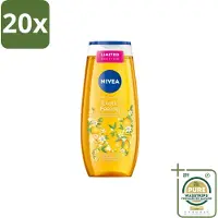 Nivea 20 x – Douchegel – Exotic Feeling – 250 ml - Grootverpakking - Douchegel - Tropische Geur - Mild Reinigen - Huid Verzorgen - Fris Huidgevoel