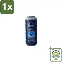 Nivea 1 x Men Douchegel Total Relax 250 ml- Douchegel Mannen - Ontspannende Douchegel - Gezichts- En Haarverzorging - Lavendel Geur - Cederhout Geur
