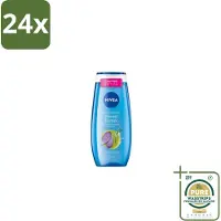 Nivea – Douchegel – Creme Mood Detox – 250 ml - Voordeelverpakking - 24 stuks - Ontspanning - Huidverzorging