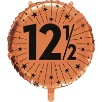 We Fiesta 6x Folieballon koper 12,5 jaar jubilium - Signature Years - Verjaardag Feestje Versiering Feestdecoratie Decoratie Ballon Folie