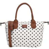 Charm London Buckingham Handtas Crossbody Schoudertas Medium - Dames Tas - Dots - Stippen - Zwart Wit