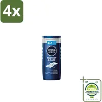 Nivea Men – Douchegel – Original Care – 250 ml - Voordeelverpakking - 4 stuks - Douchegel voor mannen - Verzorgende douchegel