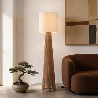 LumenXL Vloerlamp Papira met linnen kap