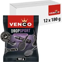 Venco Dropsport - zoete drop - 12 zakjes a 180g