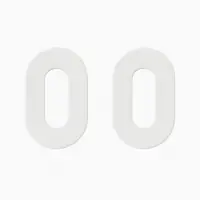 NUDA sleutelplaatjes 26×42 mm wit