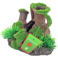 Boon Aquarium Decoratie Amfora Met Gras En Mos Multi 12,5 X 9,5 X 10cm