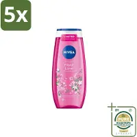 Nivea 5 x – Douchegel – Floral Love – 250 ml - Grootverpakking - Douchegel - Bloemige Geur - Zachte Huid - Verzorgende Douche - Huidverzorging
