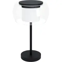 Eglo connect Briaglia-C LED tafellamp Briaglia-C, dimbaar, helder / transparant, Woon-/ Eetkamer, Glas, Modern