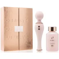 High on Love luxe premium Body wand vibrator met massage olie in luxe cadeau verpakking - - intense stimulatie - personal massage - magic wand - cadeau