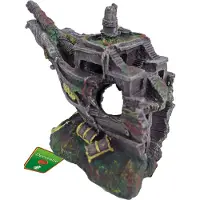 Boon Aquarium Decoratie Voorsteven Schip Bruin 24,5 X 15,5 X 20 Cm