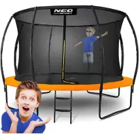 Neo-Sport Geprofileerde tuintrampoline 12ft/374cm met intern net
