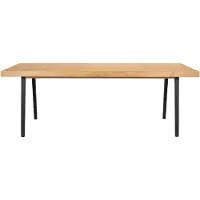 Zuiver Harvest eetkamertafel ijzer/eiken fineer zwart/bruin