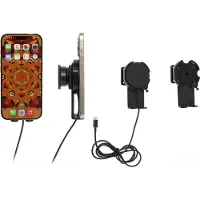 Brodit houder/support met magnetische lader-zwart iPhone 12-14 216326