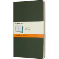 Moleskine Cahier Journals - Large - Gelinieerd - Groen - set van 3