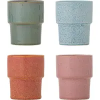 Bloomingville Mok aardewerk roze Ewan - set van 4