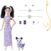 Barbie Twinning Looks Asian With Dog Doll Paars Kinderen